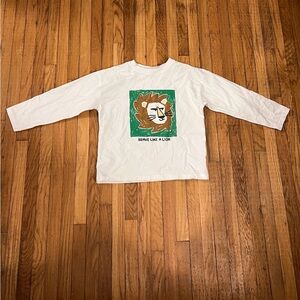 Zara 5 year brave like a lion graphic top
